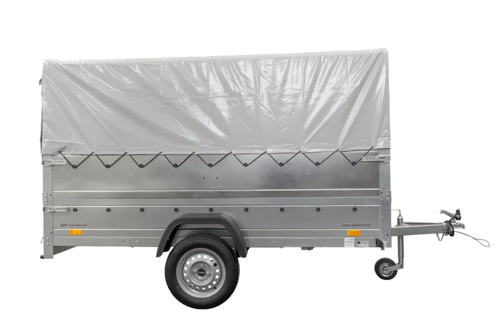 Kfz Anhänger mit Plane GARDEN TRAILER 264 KIPP [mit Stützrad, zusätzlichen Bordwänden, Hochplane und Hochspriegel]-Neu