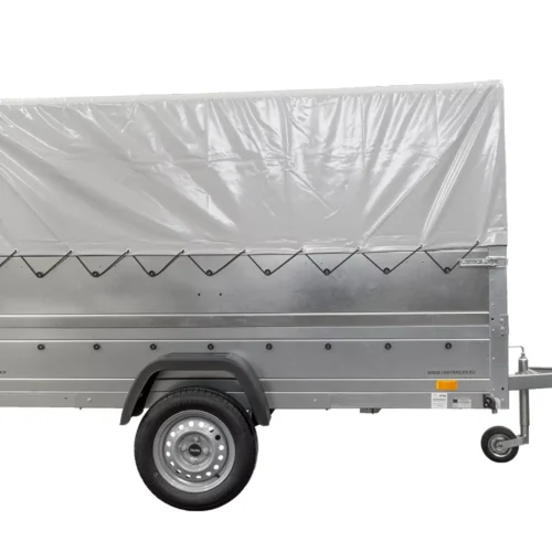 Kfz Anhänger mit Plane GARDEN TRAILER 264 KIPP [mit Stützrad, zusätzlichen Bordwänden, Hochplane und Hochspriegel]-Neu