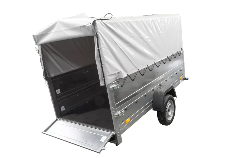 Kfz Anhänger mit Plane GARDEN TRAILER 264 KIPP [mit Stützrad, zusätzlichen Bordwänden, Hochplane und Hochspriegel]-Neu