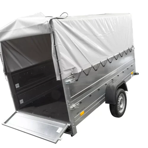 Kfz Anhänger mit Plane GARDEN TRAILER 264 KIPP [mit Stützrad, zusätzlichen Bordwänden, Hochplane und Hochspriegel]-Neu