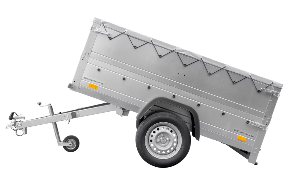 Kippbarer Pkw Anhänger Garden Trailer 200 KIPP mit zusätzlichen Bordwänden, Stützrad und Flachplane-Neu