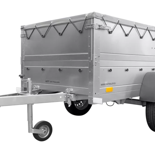 Kippbarer Pkw Anhänger Garden Trailer 200 KIPP mit zusätzlichen Bordwänden, Stützrad und Flachplane-Neu