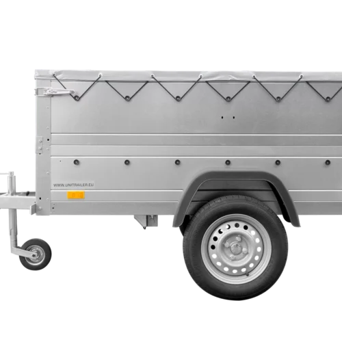 Kippbarer Pkw Anhänger Garden Trailer 200 KIPP mit zusätzlichen Bordwänden, Stützrad und Flachplane-Neu