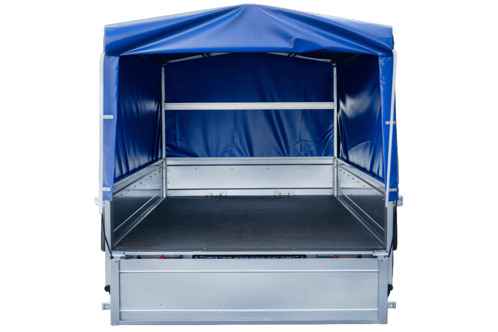 Langer PKW-Anhänger Garden Trailer 264 KIPP mit Hochplane, Spriegel und Stützrad-Neu