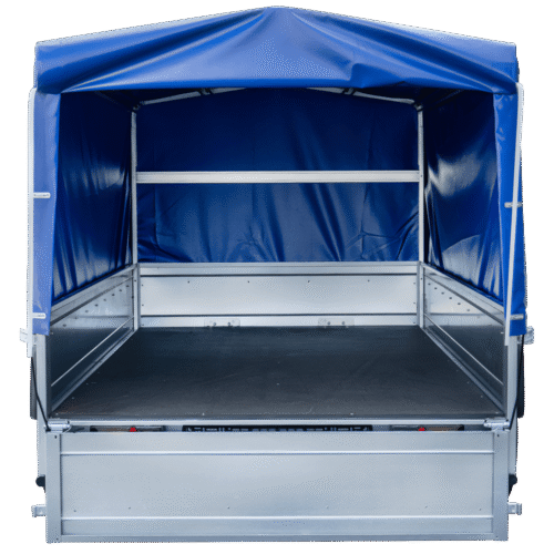 Langer PKW-Anhänger Garden Trailer 264 KIPP mit Hochplane, Spriegel und Stützrad-Neu