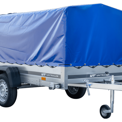 Langer PKW-Anhänger Garden Trailer 264 KIPP mit Hochplane, Spriegel und Stützrad-Neu