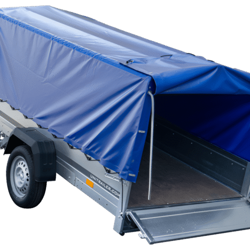 Langer PKW-Anhänger Garden Trailer 264 KIPP mit Hochplane, Spriegel und Stützrad-Neu