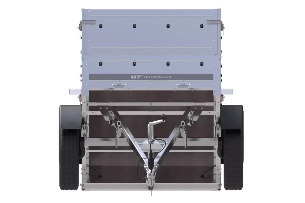 Neu Anhänger Garden Trailer 150 KIPP mit zusätzlichen Bordwänden, Stützrad und Flachplane-Neu