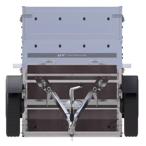 Neu Anhänger Garden Trailer 150 KIPP mit zusätzlichen Bordwänden, Stützrad und Flachplane-Neu