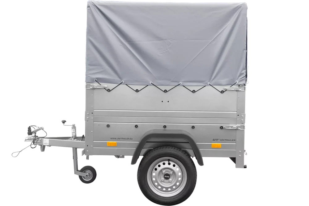 Neuanhänger Kipper ungebremst Garden Trailer 150 KIPP mit zusätzlichen Bordwänden, Stützrad, Hochplane und Hochspriegel-Neu