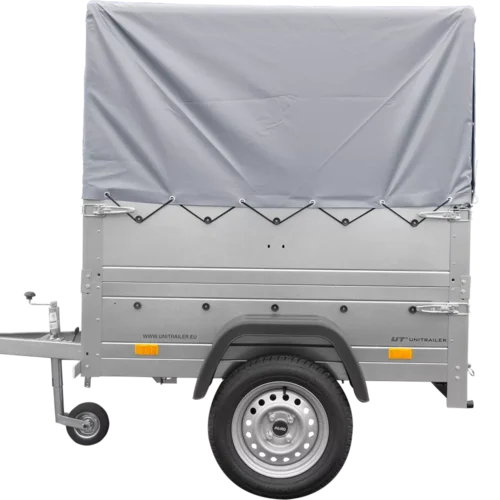 Neuanhänger Kipper ungebremst Garden Trailer 150 KIPP mit zusätzlichen Bordwänden, Stützrad, Hochplane und Hochspriegel-Neu