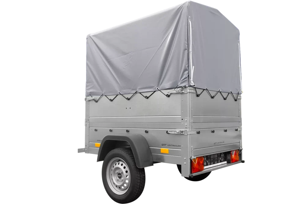 Neuanhänger Kipper ungebremst Garden Trailer 150 KIPP mit zusätzlichen Bordwänden, Stützrad, Hochplane und Hochspriegel-Neu