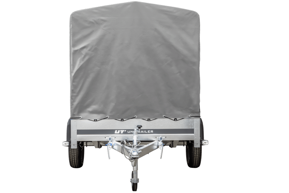 PKW Anhänger 230×125 Garden Trailer 230 KIPP Unitrailer 750 kg mit Stützrad, 110 cm hoher Plane und Hochspriegel-Neu