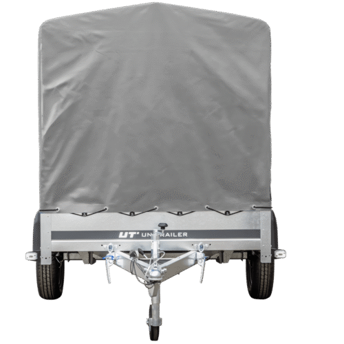 PKW Anhänger 230×125 Garden Trailer 230 KIPP Unitrailer 750 kg mit Stützrad, 110 cm hoher Plane und Hochspriegel-Neu