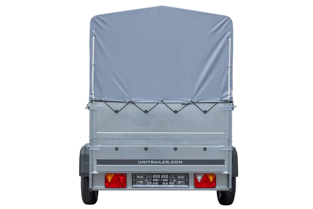 Pkw Anhänger 750 kg ungebremst Garden Trailer 201 KIPP mit zusätzlichen Bordwänden, Stützrad, Hochplane und Hochspriegel-Neu