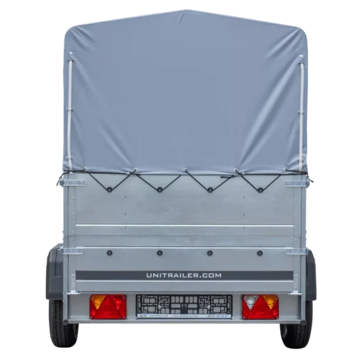 Pkw Anhänger 750 kg ungebremst Garden Trailer 201 KIPP mit zusätzlichen Bordwänden, Stützrad, Hochplane und Hochspriegel-Neu