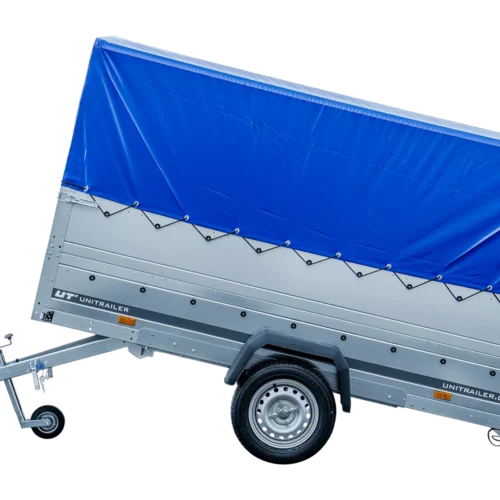 Pkw Anhänger Garden Trailer 264 KIPP mit Stützrad, zusätzlichen Bordwänden, Hochplane und Hochspriegel-Neu