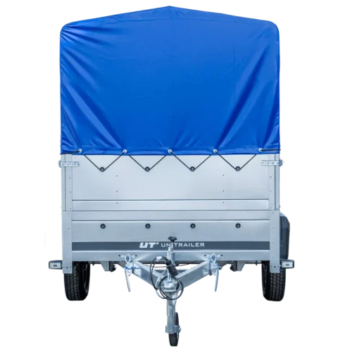 Pkw Anhänger Garden Trailer 264 KIPP mit Stützrad, zusätzlichen Bordwänden, Hochplane und Hochspriegel-Neu