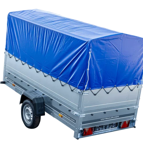 Pkw Anhänger Garden Trailer 264 KIPP mit Stützrad, zusätzlichen Bordwänden, Hochplane und Hochspriegel-Neu