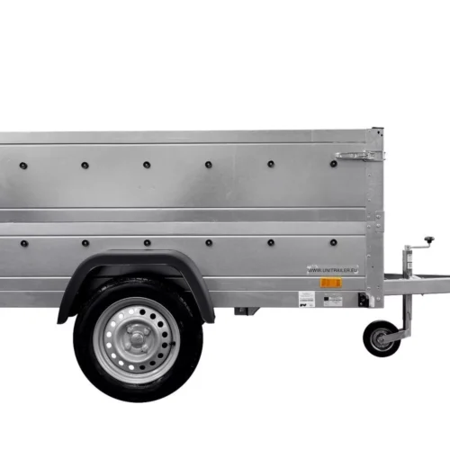 Pkw Anhänger Kipper 230×125 Garden Trailer 230 KIPP Unitrailer 750 kg mit Stützrad und zusätzlichen Bordwänden-Neu