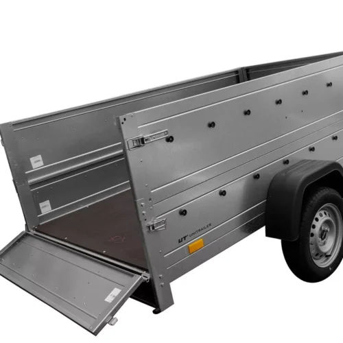 Pkw Anhänger Kipper 230×125 Garden Trailer 230 KIPP Unitrailer 750 kg mit Stützrad und zusätzlichen Bordwänden-Neu