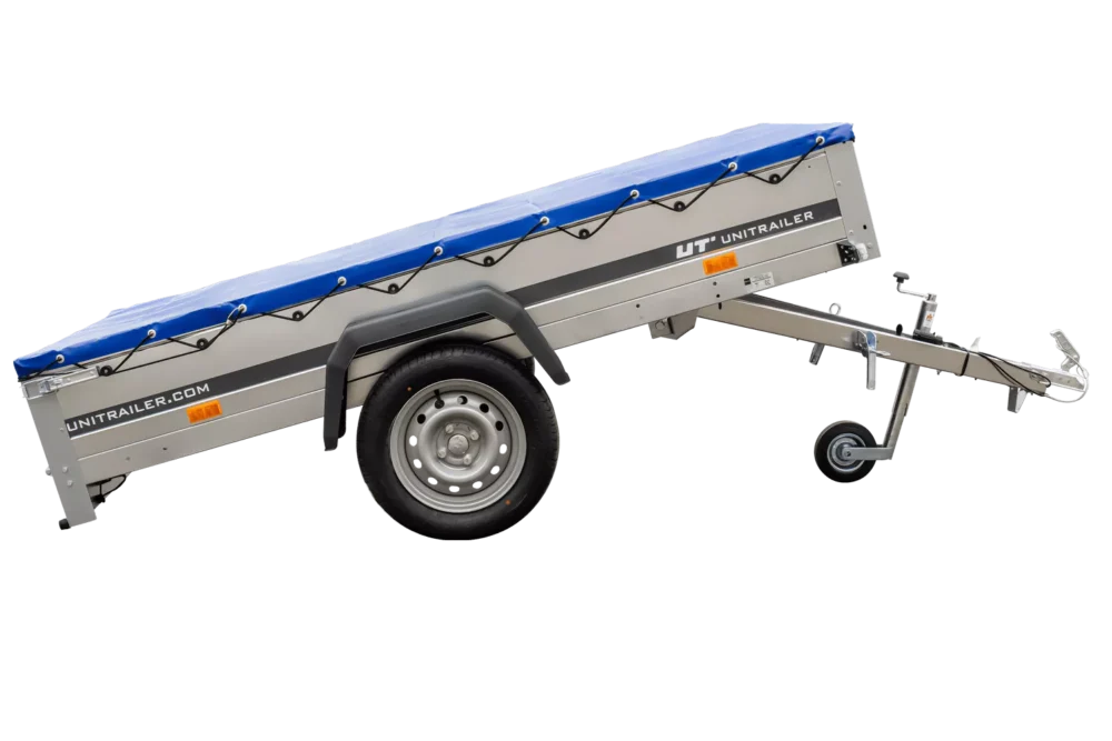 Pkw-Kippanhänger Garden Trailer 230 KIPP [230 cm x 125 cm] mit Flachplane, Stützrad und Planenträger-Neu