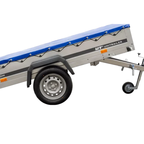 Pkw-Kippanhänger Garden Trailer 230 KIPP [230 cm x 125 cm] mit Flachplane, Stützrad und Planenträger-Neu