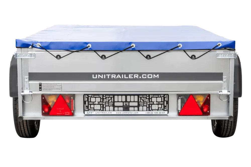 Pkw-Kippanhänger Garden Trailer 230 KIPP [230 cm x 125 cm] mit Flachplane, Stützrad und Planenträger-Neu