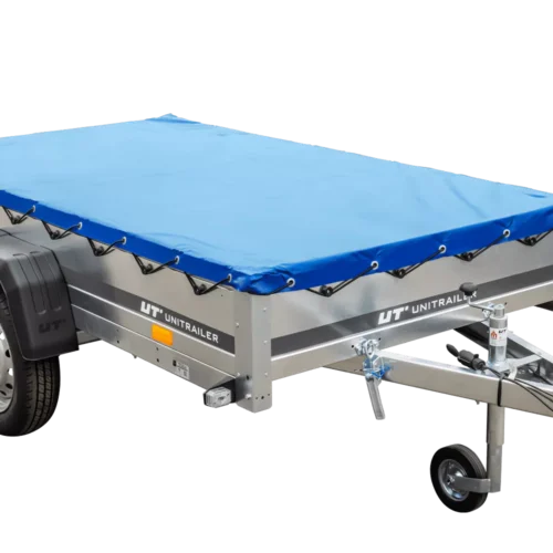 Pkw-Kippanhänger Garden Trailer 230 KIPP [230 cm x 125 cm] mit Flachplane, Stützrad und Planenträger-Neu