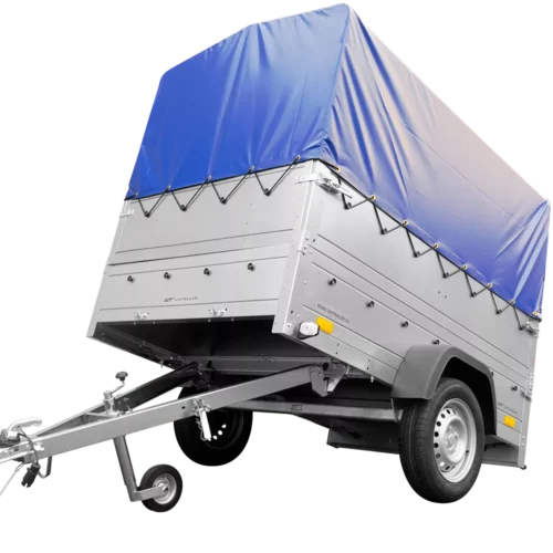 Ungebremster Kipper Garden Trailer 201 KIPP mit zusätzlichen Bordwänden, Stützrad, Hochplane und Hochspriegel-Neu