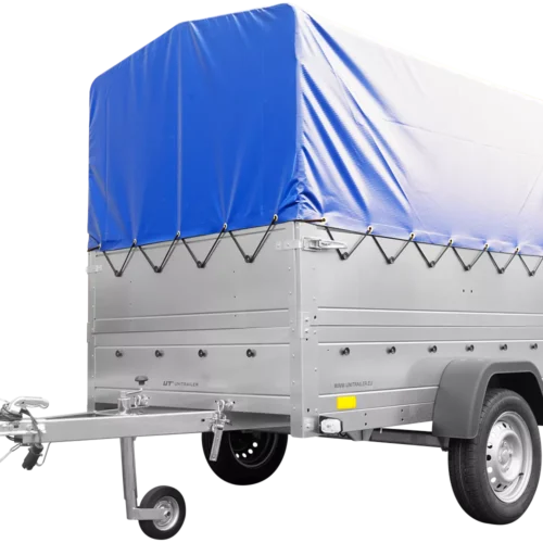 Ungebremster Kipper Garden Trailer 201 KIPP mit zusätzlichen Bordwänden, Stützrad, Hochplane und Hochspriegel-Neu