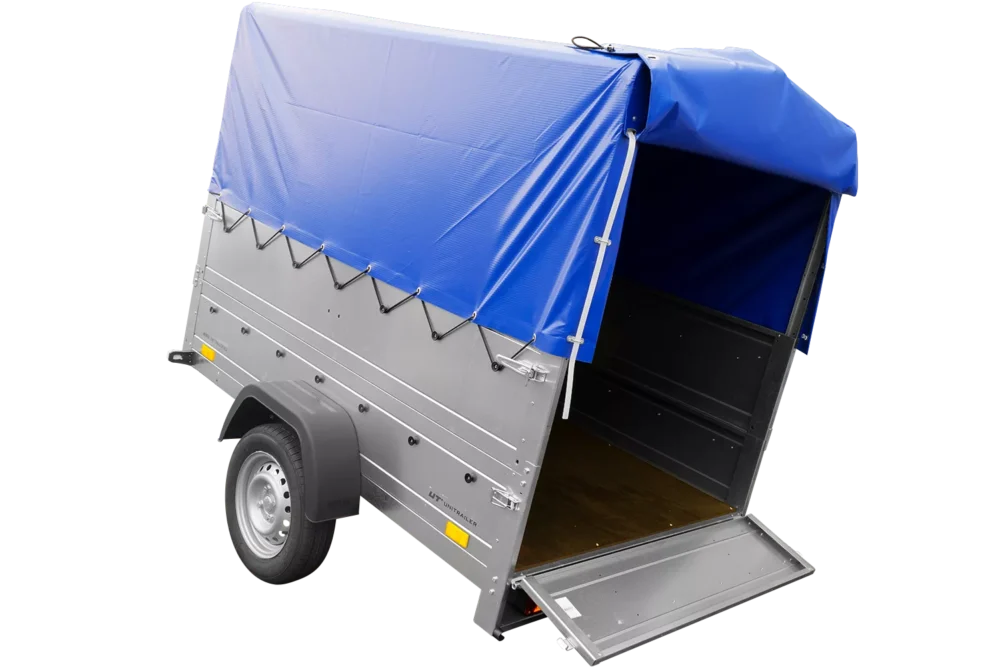 Ungebremster Kipper Garden Trailer 201 KIPP mit zusätzlichen Bordwänden, Stützrad, Hochplane und Hochspriegel-Neu