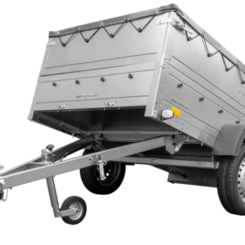 Anhänger kippbar Garden Trailer 201 KIPP mit zusätzlichen Bordwänden, Stützrad und Flachplane-Neu