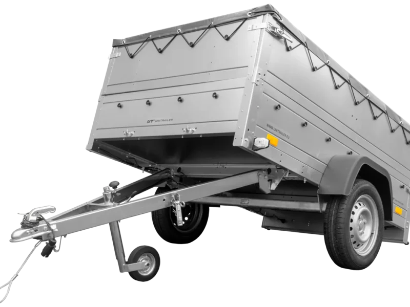 Anhänger kippbar Garden Trailer 201 KIPP mit zusätzlichen Bordwänden, Stützrad und Flachplane-Neu