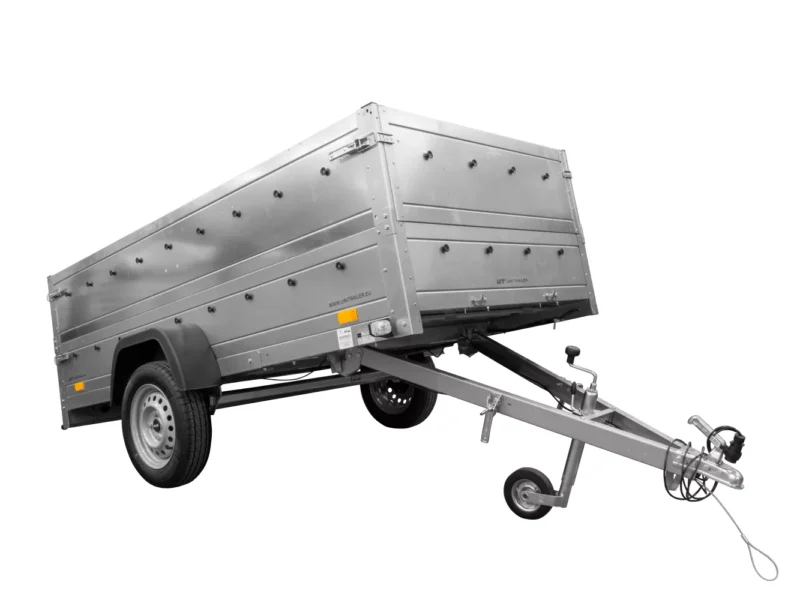 B Führerschein Anhänger Garden Trailer 264 KIPP mit Bordwandaufsatz und Stützrad-Neu