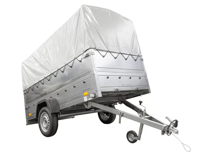 Kfz Anhänger mit Plane GARDEN TRAILER 264 KIPP [mit Stützrad, zusätzlichen Bordwänden, Hochplane und Hochspriegel]-Neu