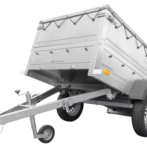 Kippbarer Pkw Anhänger Garden Trailer 200 KIPP mit zusätzlichen Bordwänden, Stützrad und Flachplane-Neu