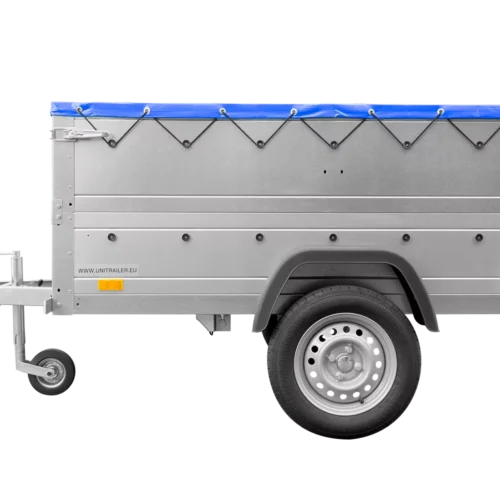 Kippbarer Pkw Anhänger Garden Trailer 200 KIPP mit zusätzlichen Bordwänden, Stützrad und Flachplane-Neu