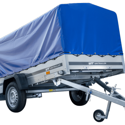 Langer PKW-Anhänger Garden Trailer 264 KIPP mit Hochplane, Spriegel und Stützrad-Neu