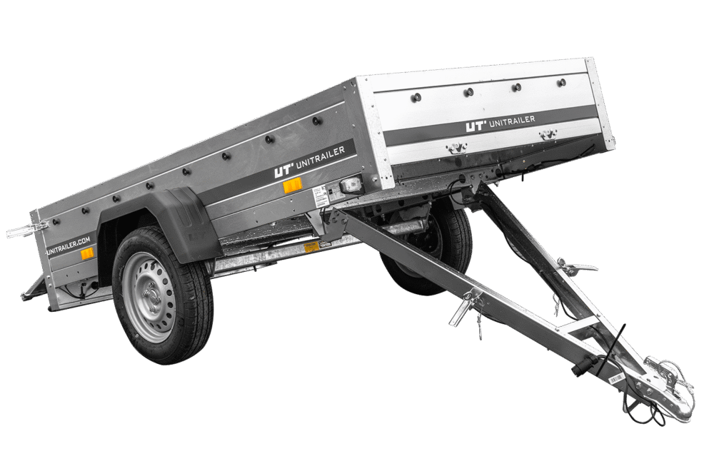 Transport Anhänger 230×125 Garden Trailer 230 KIPP Unitrailer 750 kg-Neu