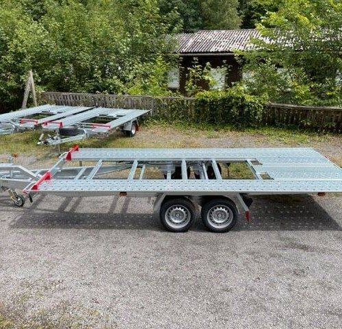 aluriffelblech-geschlossen Autotransporter Pongratz L-AT 470 T-K 3.500kg - Kippbar! - 470x202cm