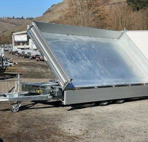 Dreiseitenkipper Humbaur HTK 3500.41 - Heavy Duty elektrisch kippbar