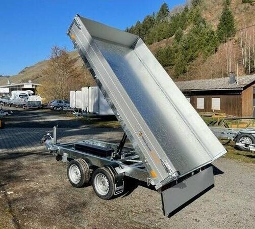 Dreiseitenkipper Humbaur HTK 3500.41 - Heavy Duty elektrisch kippbar