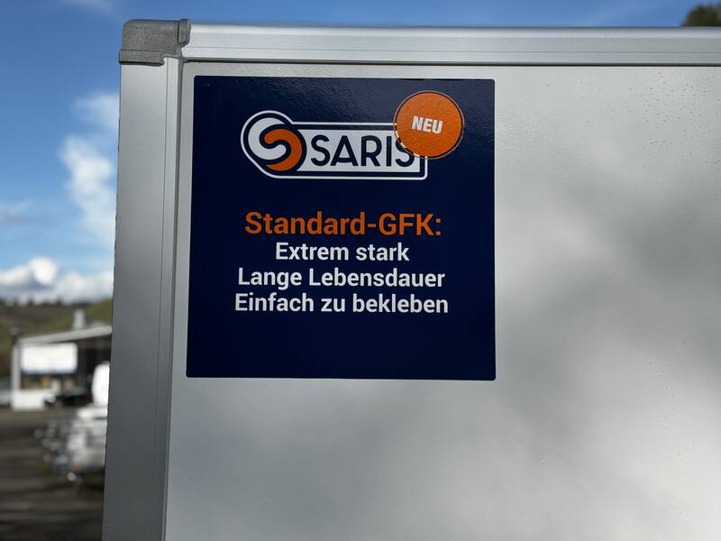 Kofferanhänger Saris Saris GO 356 169 200 2700 glatte Aussenwände (GFK)