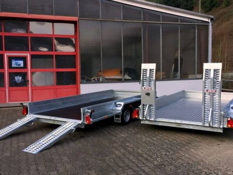 saris-magnum-maxx-3500-v-baggertransporter-tieflader Tieflader Saris Magnum Maxx 3500 - 4 Meter Baumaschinenanhänger