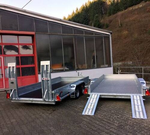 Tieflader Saris Magnum Maxx 3500 - 4 Meter Baumaschinenanhänger