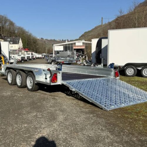 saris-magnum-s-3-achser Tieflader Saris Magnum S MG 400 182 3500 3 - 4 Meter Baumaschinenanhänger Tridem