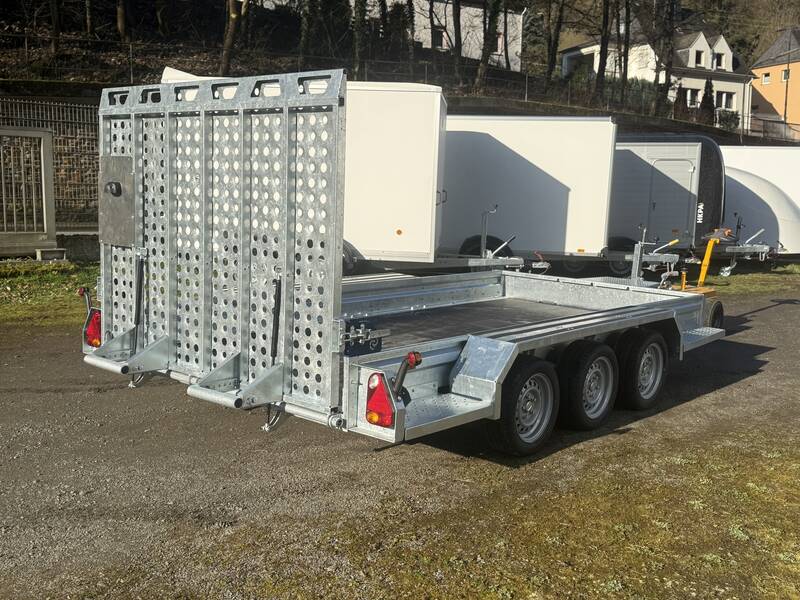 saris-magnum-s-400-182-3500-hinten Tieflader Saris Magnum S MG 400 182 3500 3 - 4 Meter Baumaschinenanhänger Tridem