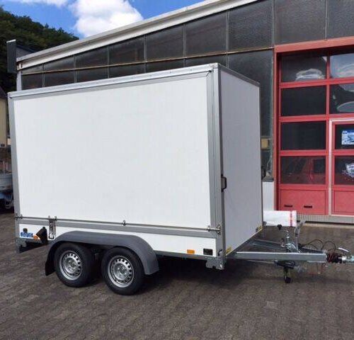 Kofferanhänger Saris FW 3,06x1,54 mit 2m Innenhöhe & Verkaufsklappe!