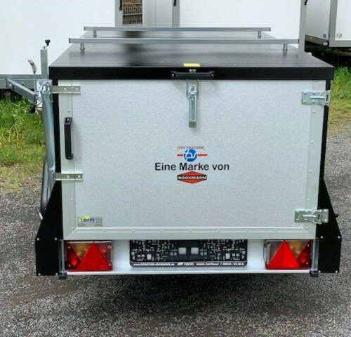 Kastenanhänger TPV KT-EU2 Kastenanhänger mit Deckel - Silbergrau-